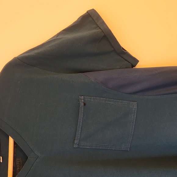 Unisex Jersey Deep Blue Scrub Top - Picture 2 of 3